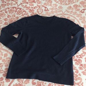 Banana Republic Merino Wool Crewneck Sweater Navy